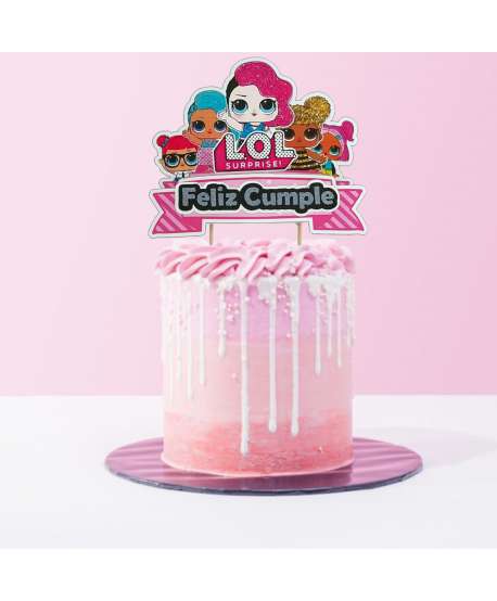 CAKE TOPPER  LOL Y SET 10 MINI TOPPERS PARA CUP CAKES fiesta para niñas