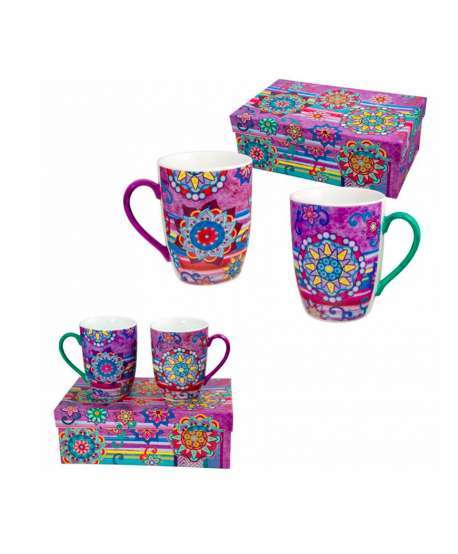 Set 2 mugs con caja de regalo mandalas AGOTADO